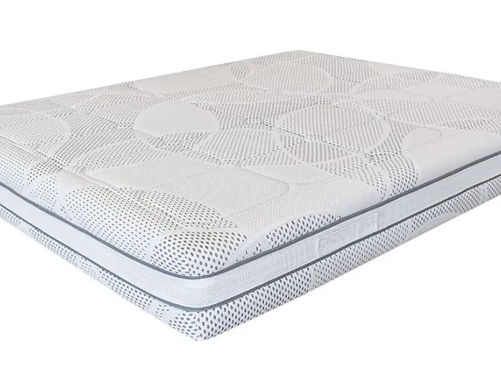 Materasso matrimoniale Comfort in tessuto Silver con molle insacchettate di Rosini Night