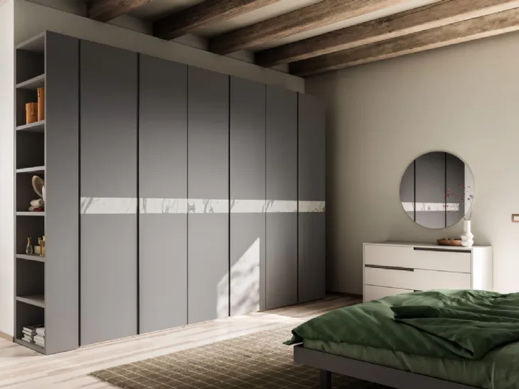 Armadio su misura Lena 35 con inserto in marmo di Orme