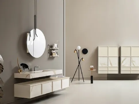 Des con frontali Laminam Calacatta Oro