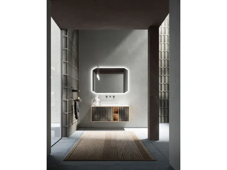 Mobile da Bagno in Rovere Des Evolution Natural 01 di Cerasa