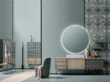 Des in Noce Chiaro con tessuto decorativo