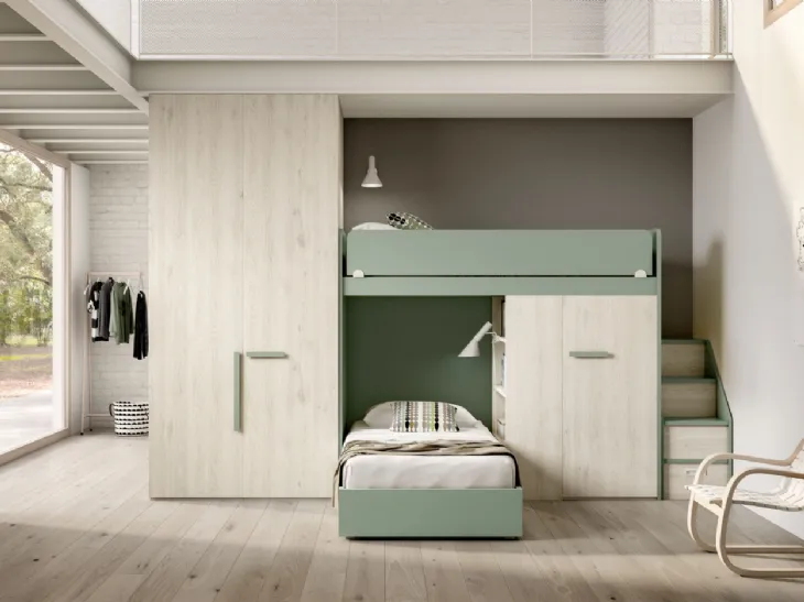 Camera con soppalco Room172 di Zg Mobili