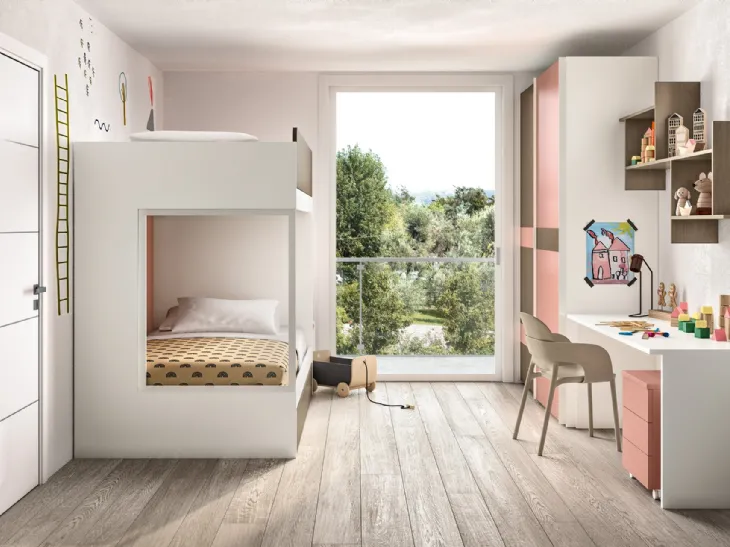 Cameretta con letti a castello 215 di Zg Mobili
