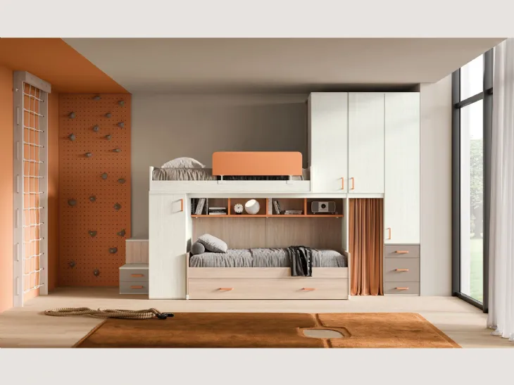 Composizione 35 Smart a soppalco