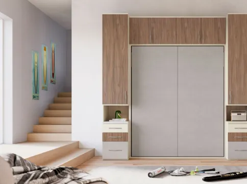 Camera con letto a Ribalta Smartino composizione 48