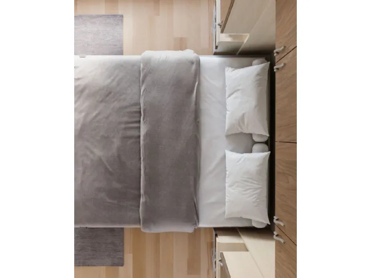 Camera con letto a Ribalta Smartino composizione 48