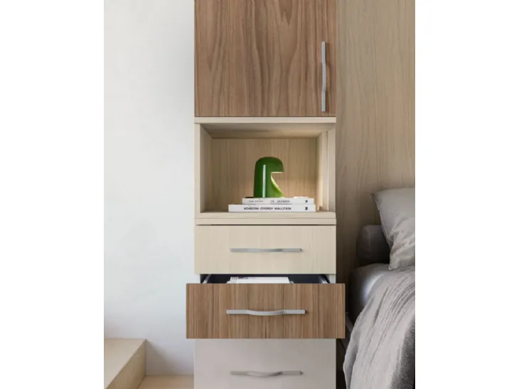 Camera con letto a Ribalta Smartino composizione 48