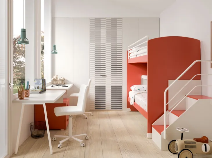 Camera moderna con letto a castello Room 161 di Zg Mobili