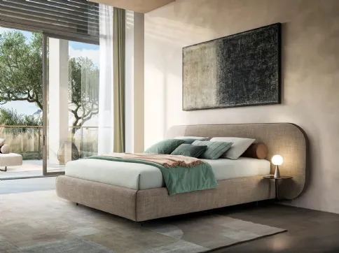 Letto matrimoniale B-Curve Twils – design avvolgente e minimale