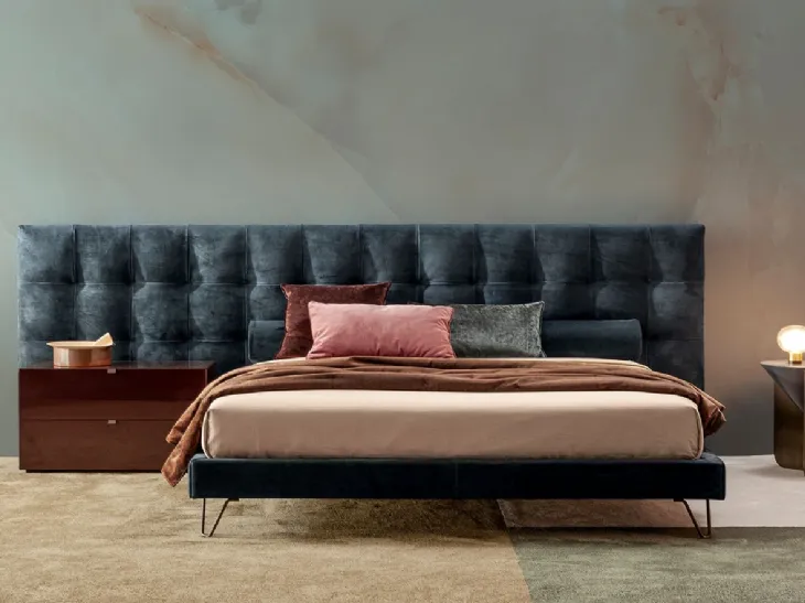 Letto in tessuto Boiserie Oscar Capitonné di Twils
