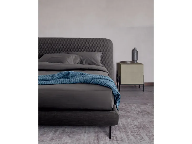 Letto in tessuto imbottito Hari di Dall'Agnese