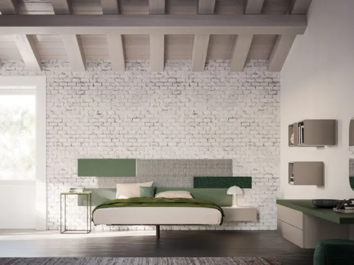 Letto con boiserie modello Jasmine di Orme king size