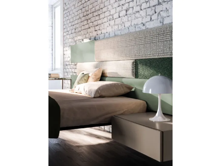 Letto con boiserie modello Jasmine di Orme king size