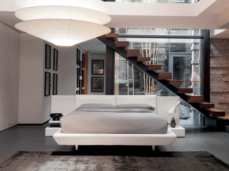 Letto con testiera Kube di Rigosalotti