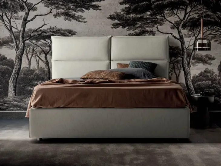 Letto matrimoniale con contenitore Megan di Rigosalotti