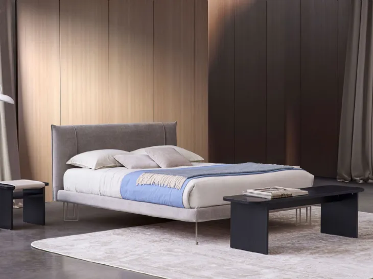 Letto Sakura in tessuto imbottito di Rosini Night