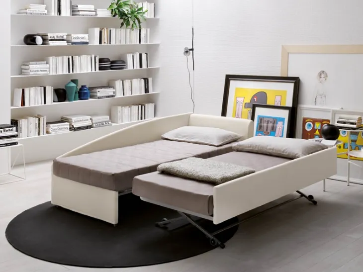 Letto singolo con secondo letto estraibile Camaleo di Rigosalotti