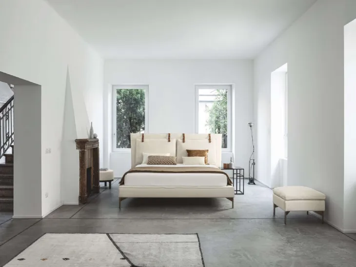 Letto con testiera SP2802 Basso di Twils