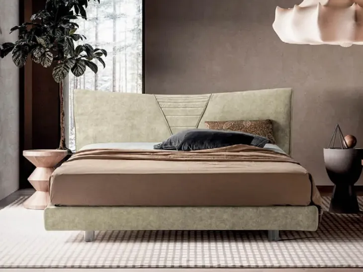 Letto in tessutoTulip di Rigosalotti