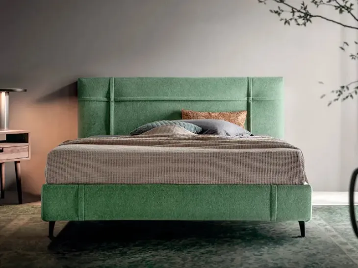 Letto imbottito Valky di Rigosalotti