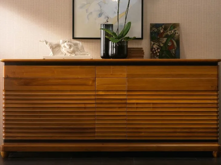 Madia contemporanea in noce Elettra 001 di Cantiero