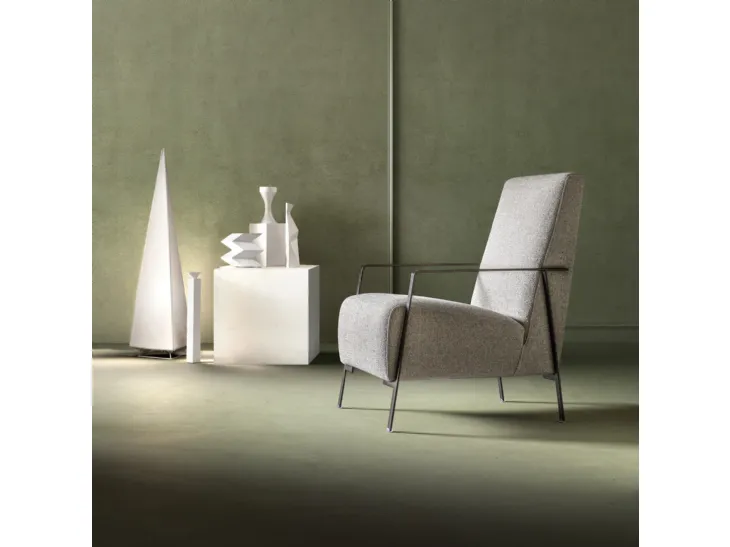 Poltrona in tessuto Angy di Samoa