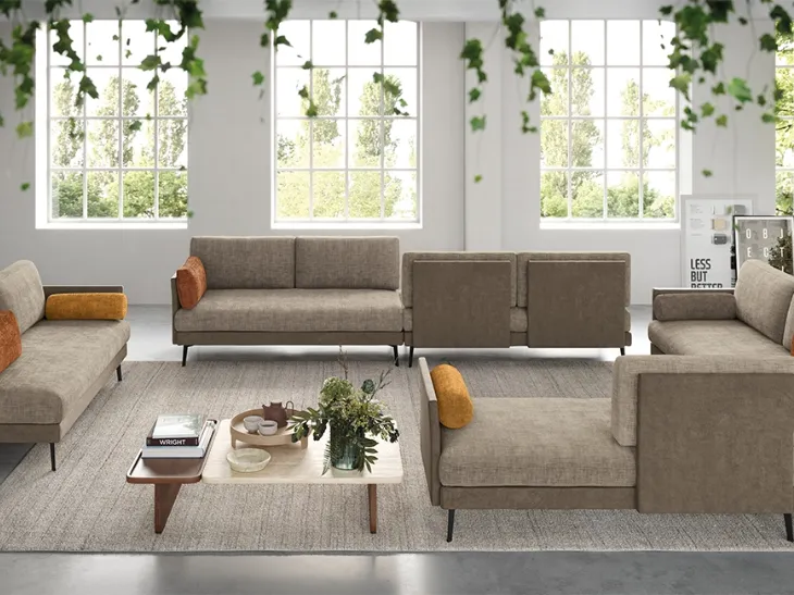 Salotto modulare Komposs di Rigosalotti