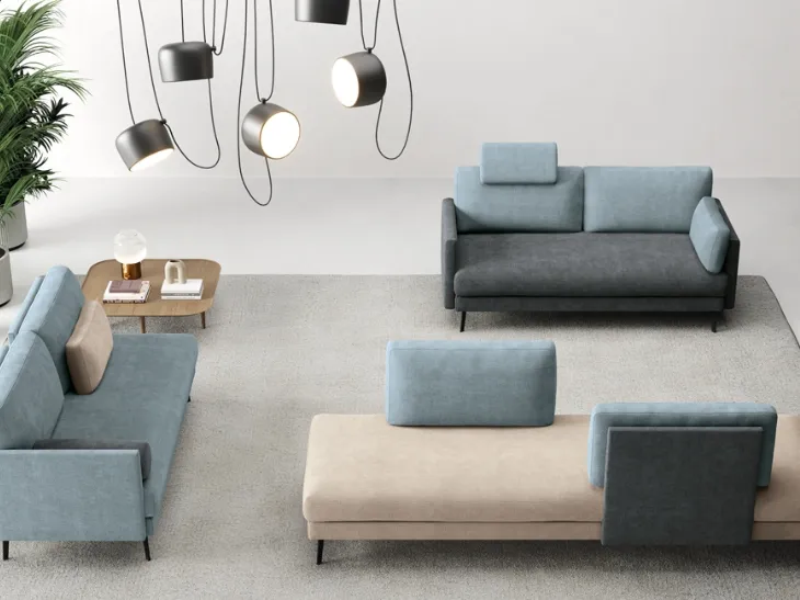Salotto modulare Komposs di Rigosalotti