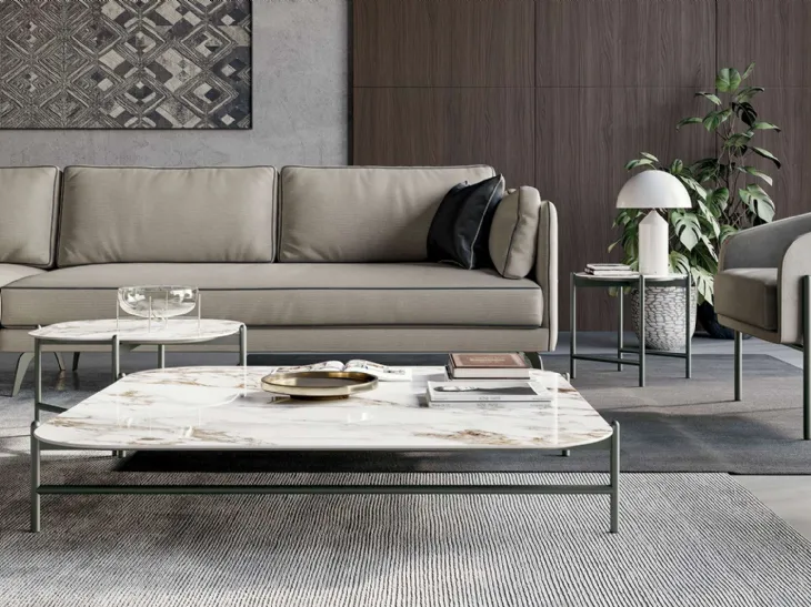 Divano con penisola Milton di Dall'Agnese