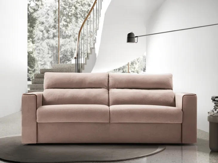 Divano letto moderno in tessuto Norton di Rigosalotti