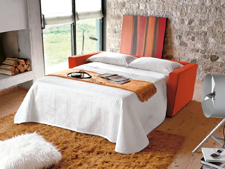 Divano letto lineare Pratiko di Rigosalotti