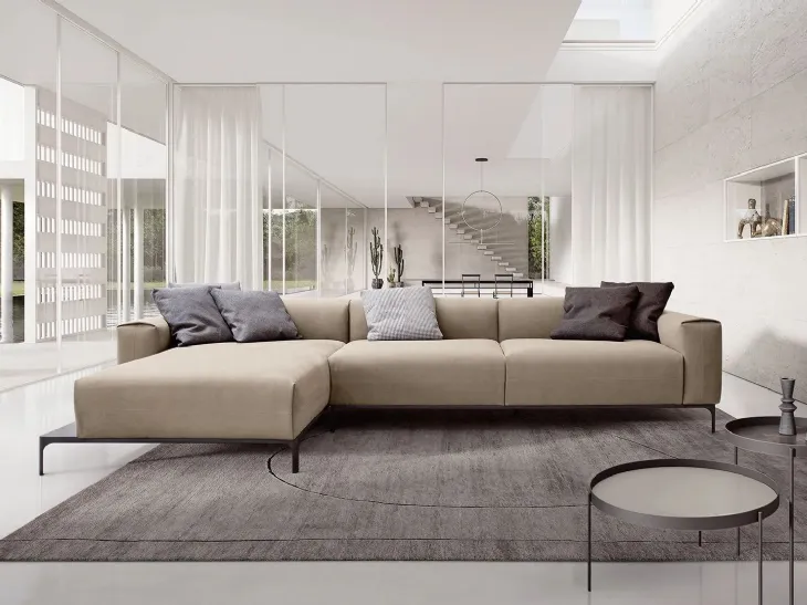 Divano angolare Spencer Doimo Salotti – design contemporaneo con penisola