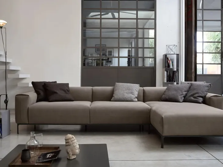 Divano angolare Spencer Doimo Salotti – design contemporaneo con penisola