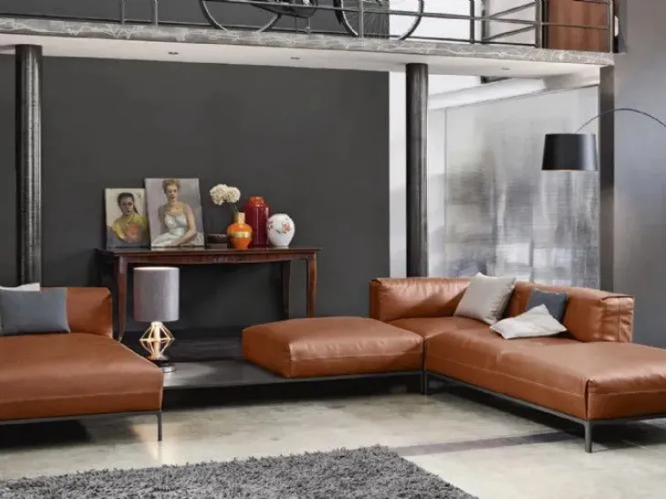 Divano angolare Spencer Doimo Salotti – design contemporaneo con penisola