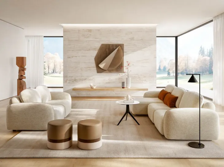 Divano moderno Susa LeComfort – comfort modulabile e design morbido