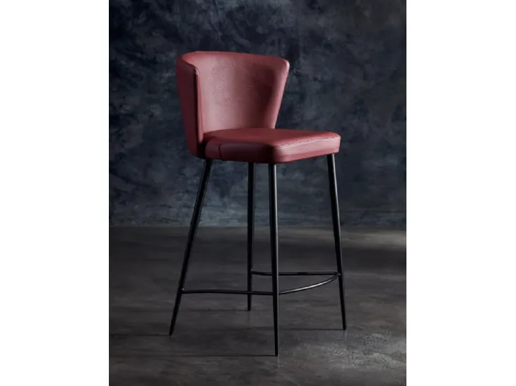 Sgabello Atena di Julia Arredo Cuoio