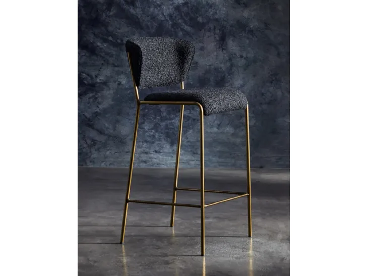 Sgabello Giglio di Julia Arredo Cuoio