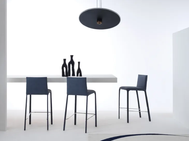 Sgabello Jenia di Julia Arredo Cuoio