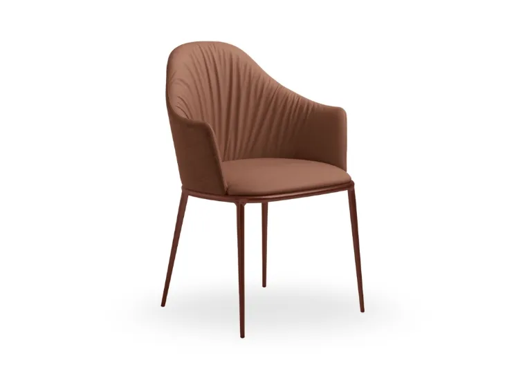 Sedia Lea in tessuto imbottito di Midj