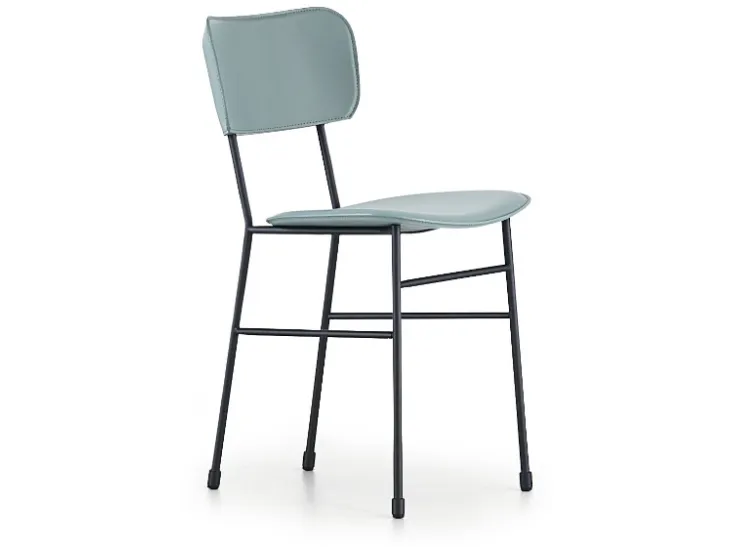 Sedia in cuoio Master di Midj
