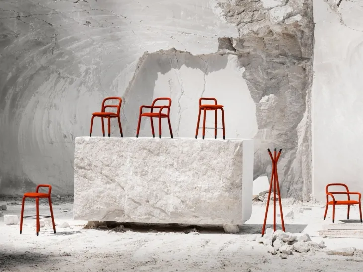 Sgabello imbottito Pippi di Midj