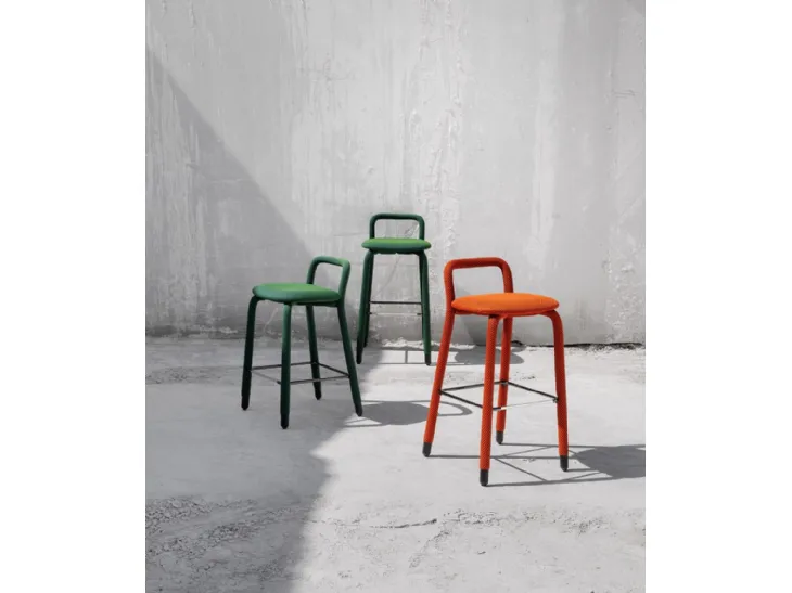 Sgabello imbottito Pippi di Midj