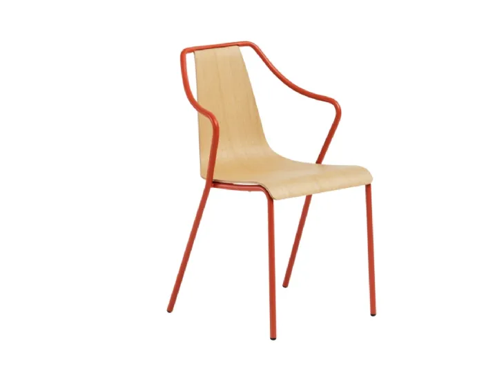 Sedia Ola Wood di Midj