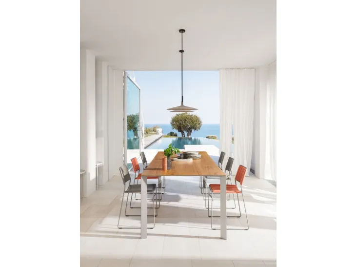 Sedia in tessuto Slim di Midj