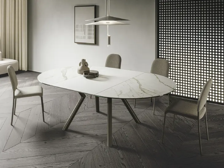 Tavolo rotondo allungabile Oliver di Sedit