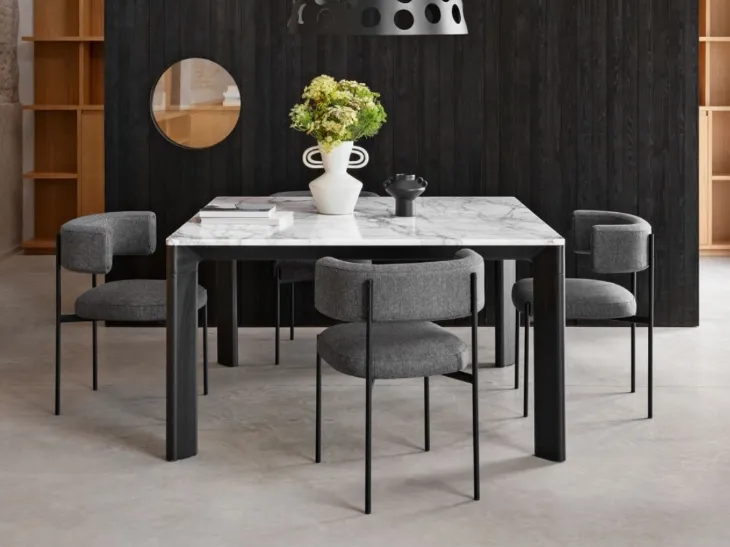 Tavolo quadrato in marmo Planum di Midj