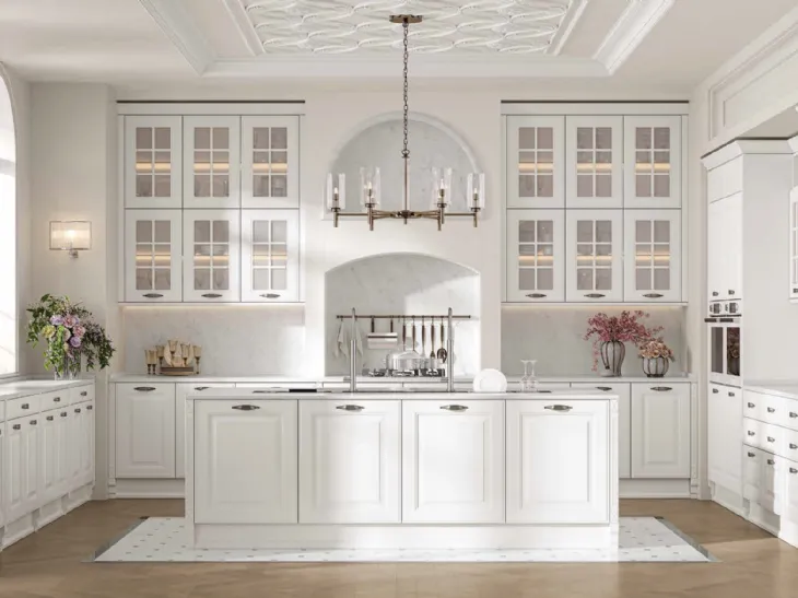 Cucina Classica con isola Afrodite Liberty di Arrex