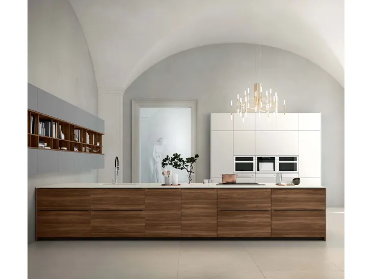 Cucina Design in linea Alexia Noce di Zecchinon Cucine