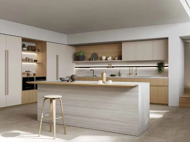 Cucina Design ad angolo Kelly Rovere di Zecchinon Cucine