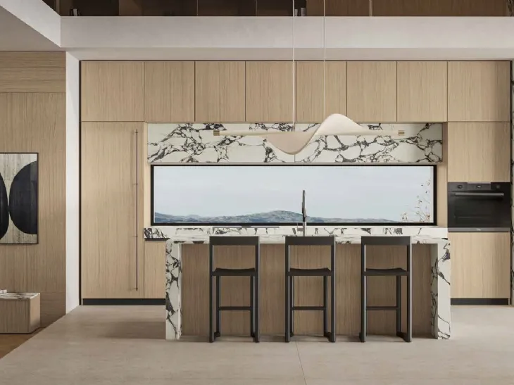 Cucina Moderna con isola Daytona Elegant di Arrex